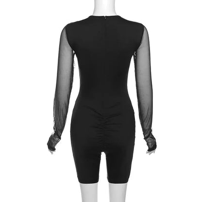 Mesh See Through One Piece Bodycon eprolo