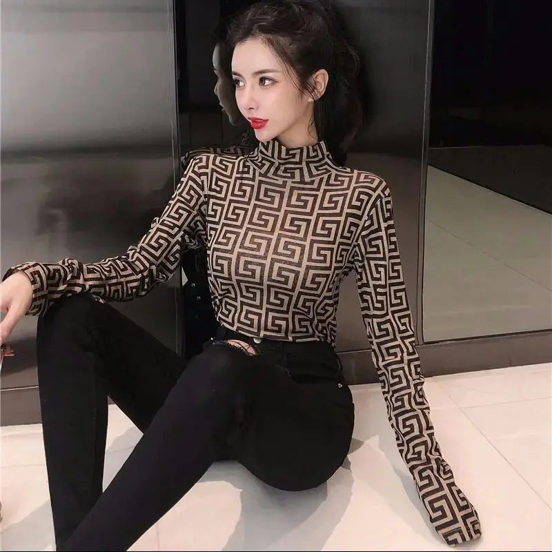 Turtle Neck collar Blouse eprolo