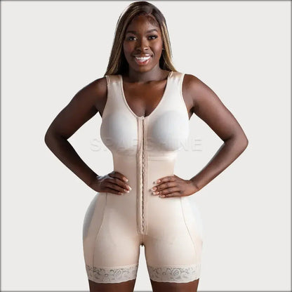 High compression Short Girdle With Brooches Bust Faja With Bust For Daily and Post-Surgical Use eprolo