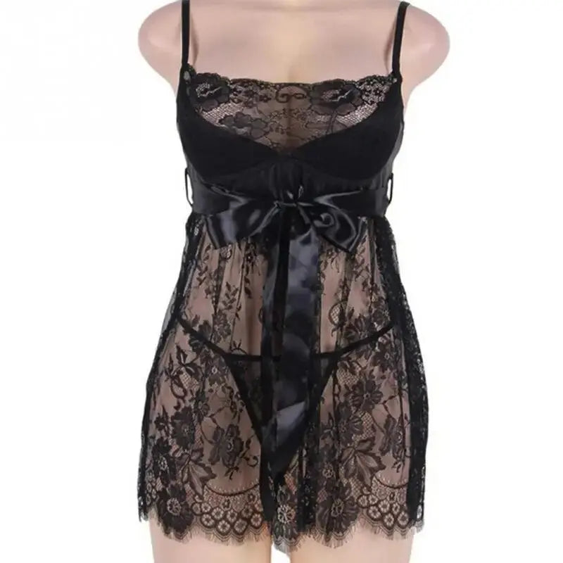 Erotic Lace Hollow Plus Size Lingerie Angelassensations