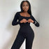 Hugcitar Long SleeveBodycon Jumpsuit eprolo