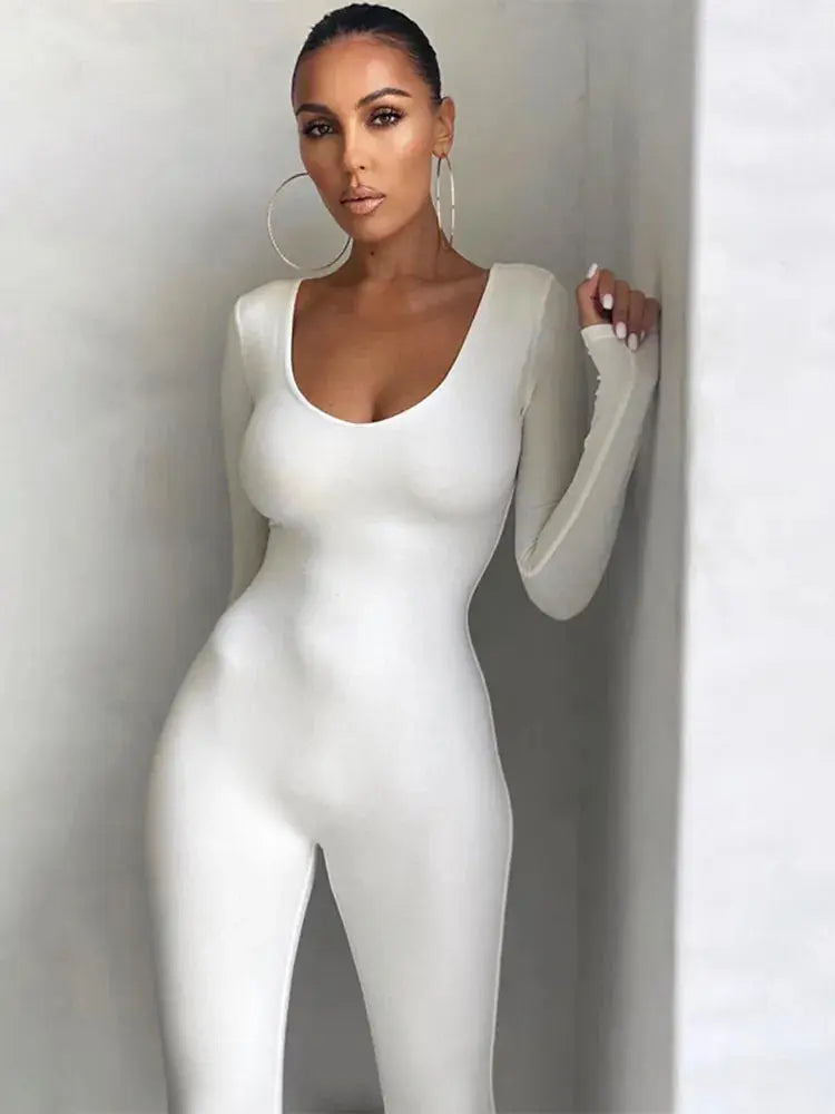 Hugcitar Long SleeveBodycon Jumpsuit eprolo