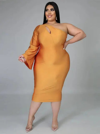 Plus Size Long Sleeve Dress  Bodycon Dress eprolo