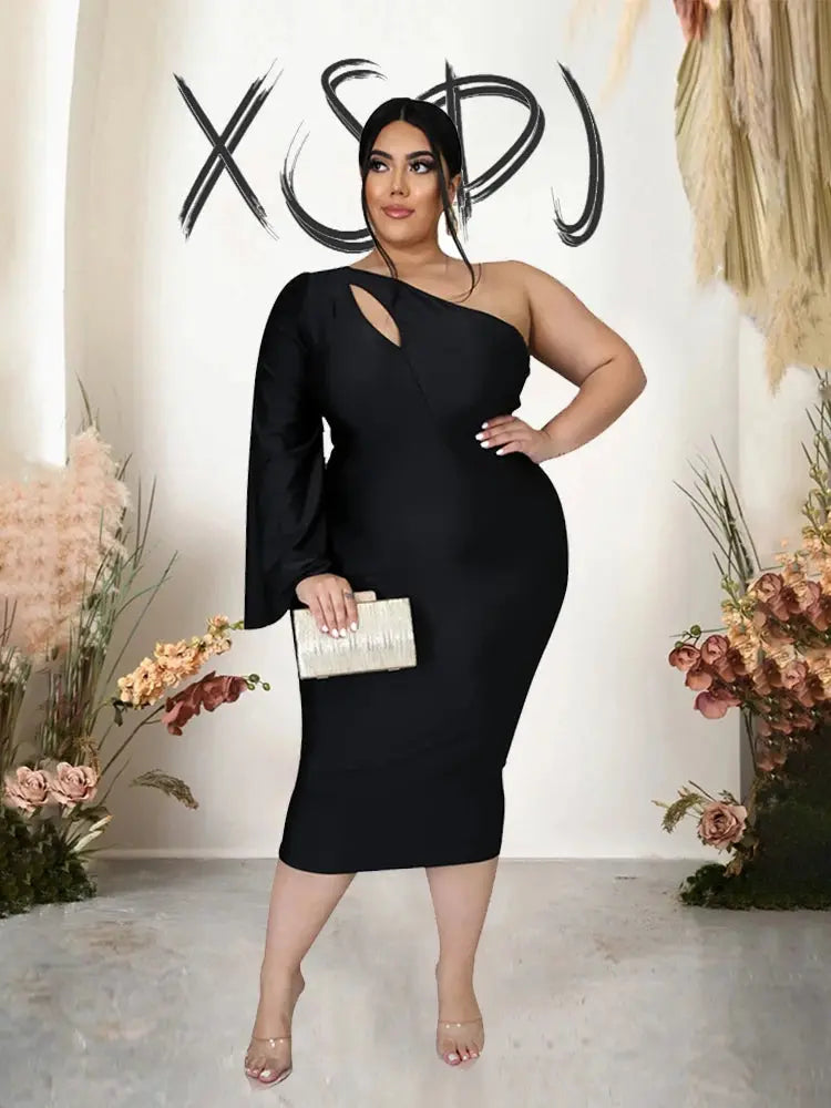 Plus Size Long Sleeve Dress  Bodycon Dress eprolo