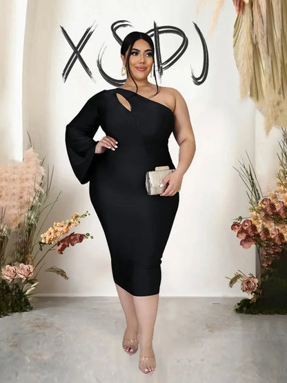 Plus Size Long Sleeve Dress  Bodycon Dress eprolo