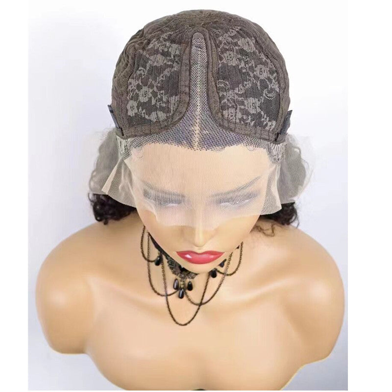 Kinky Curly Short Bob Lace Front Human Hair Wig CJ Dropshipping