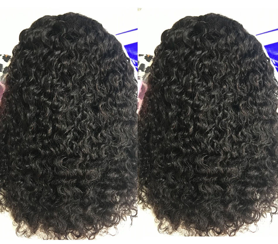 Kinky Curly Short Bob Lace Front Human Hair Wig CJ Dropshipping