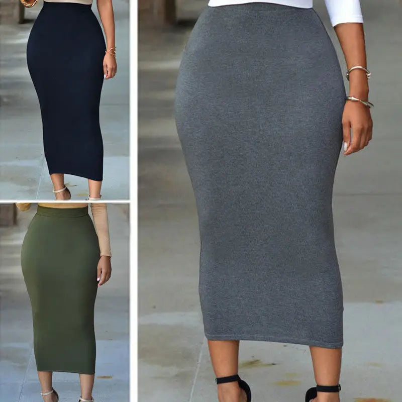 High Waist Bodycon Maxi Skirt eprolo